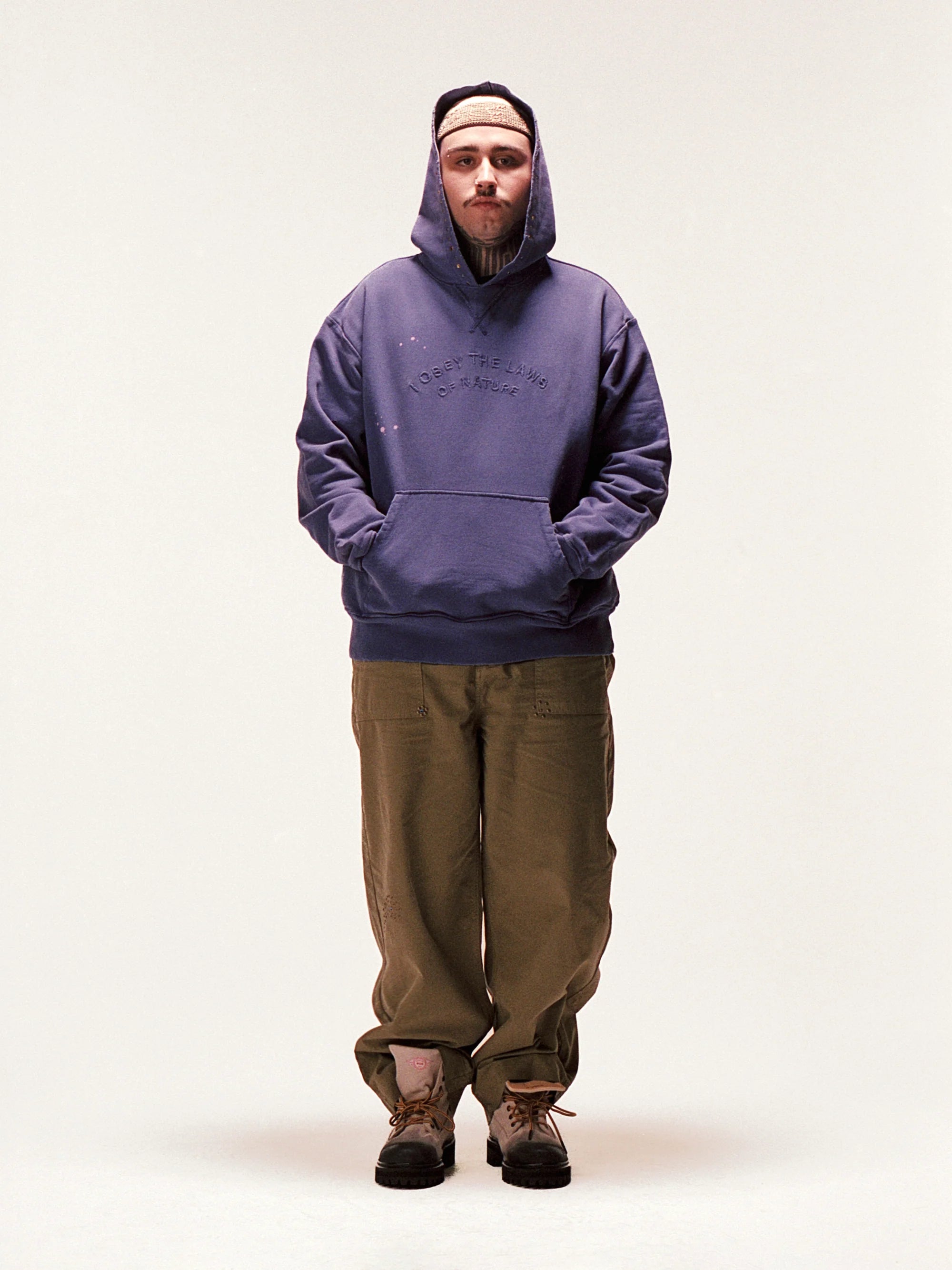 Moletom Piet Gems Faded Hoodie 600GSM "Purple"