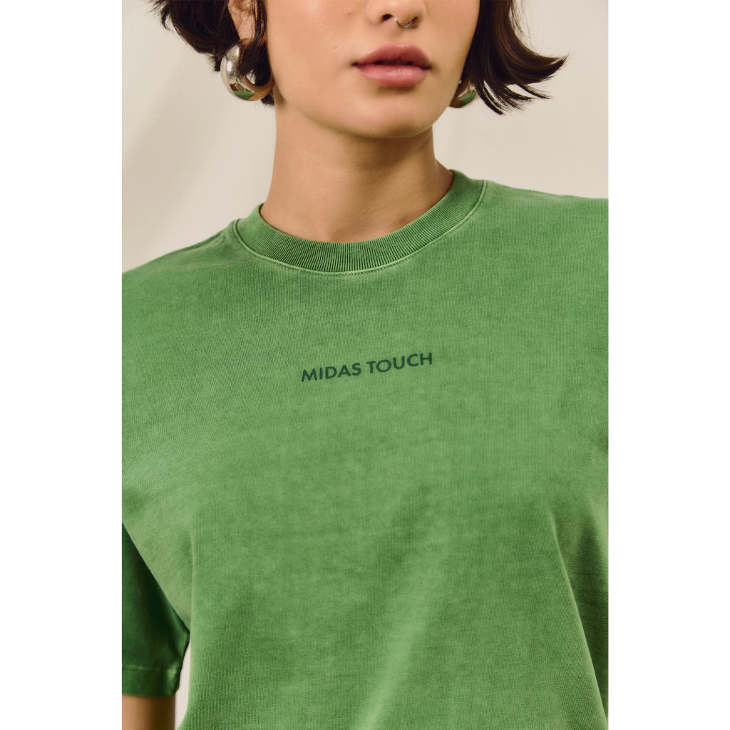Camiseta Midas Touch Boxy "Olive"