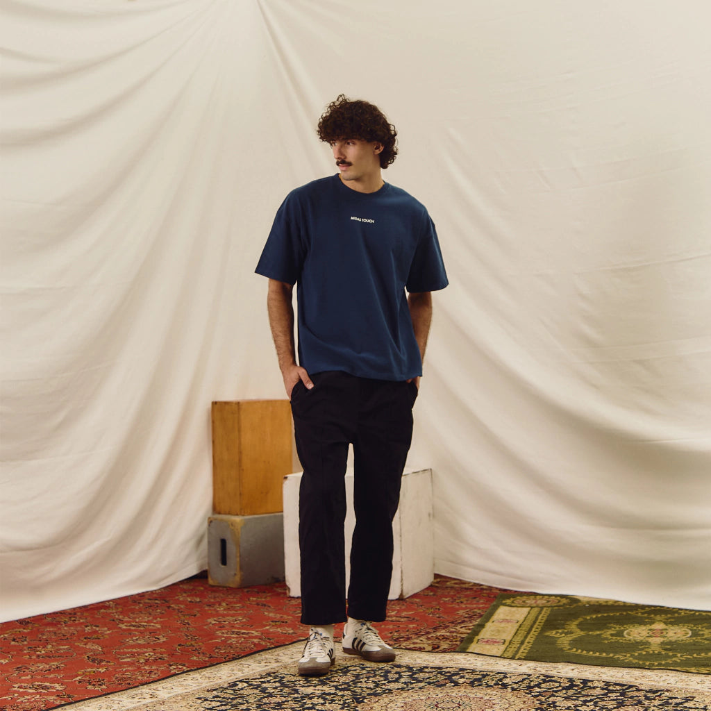 Camiseta Midas Touch Boxy "Navy"