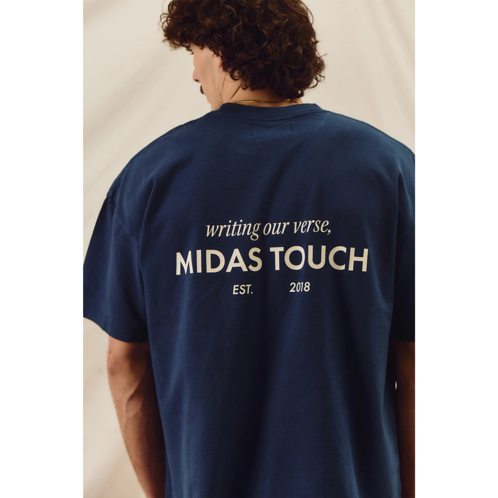 Camiseta Midas Touch Boxy "Navy"