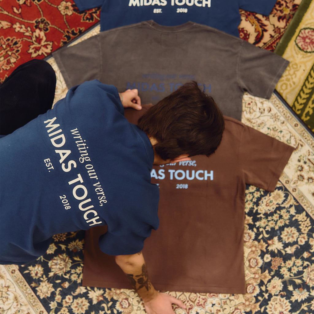 Camiseta Midas Touch Boxy "Navy"