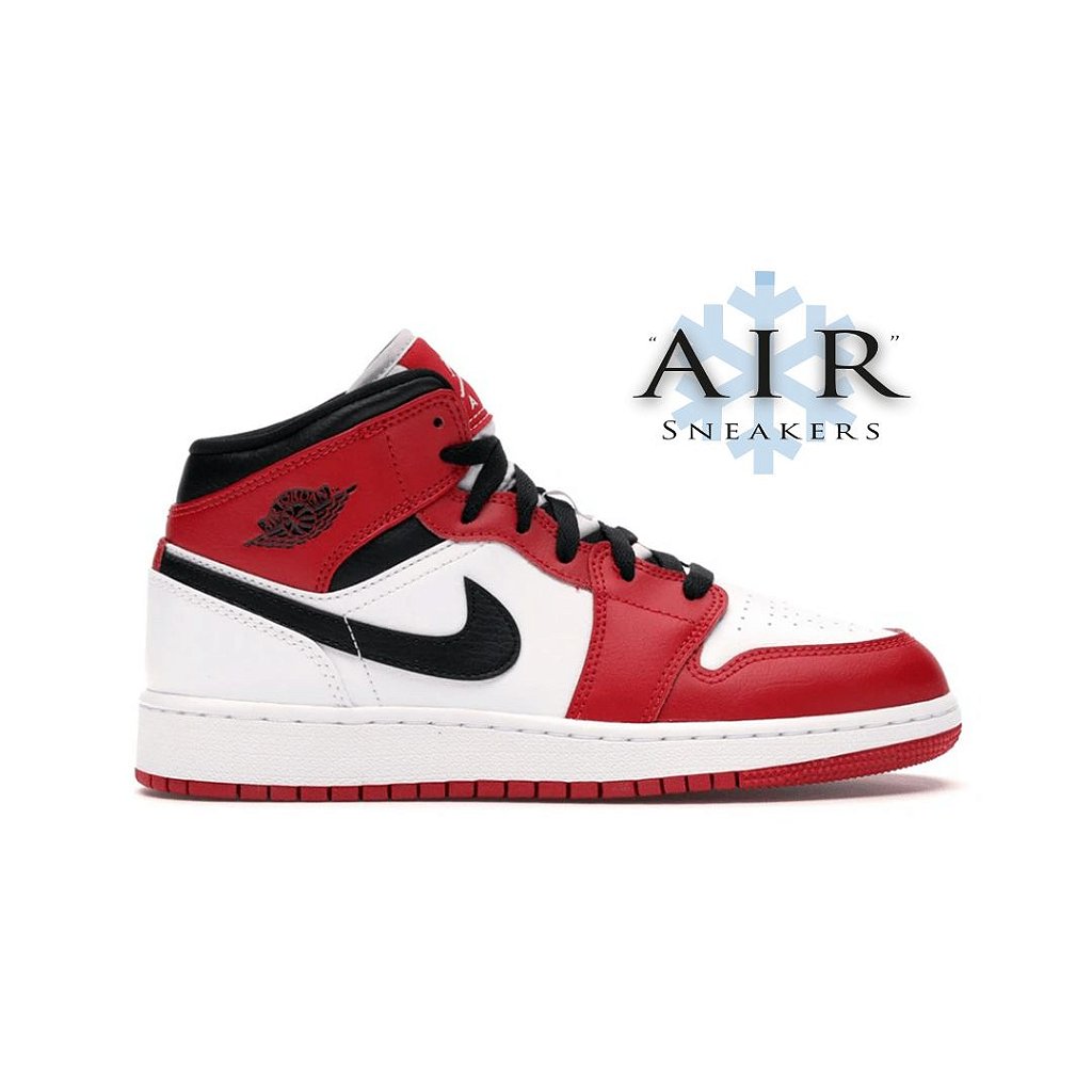Air Jordan 1 Mid "Chicago White Heel"
