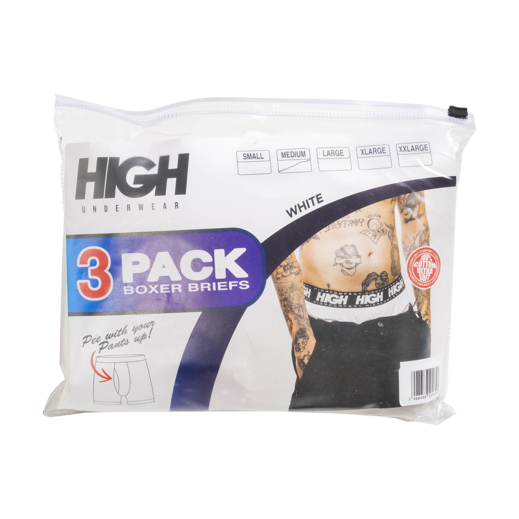 High Boxer Shorts (Cueca) "White"