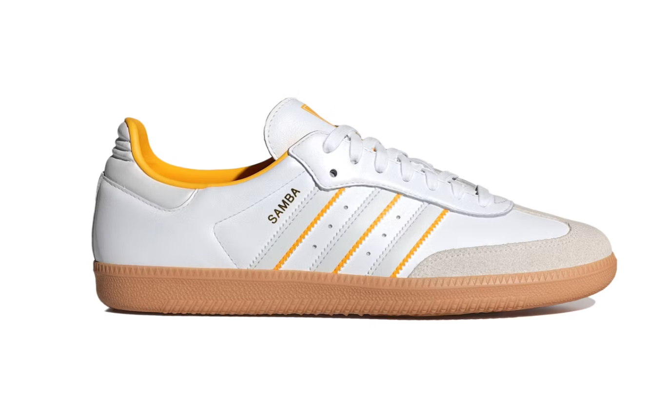 Adidas Samba OG "Crystal White Crew Yellow"