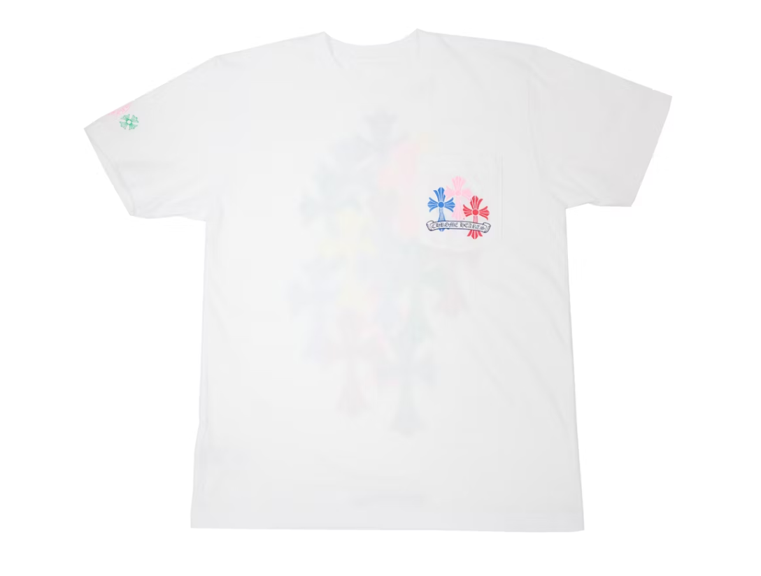 Camiseta Chrome Hearts Multi Color Cross Cemetery "White"
