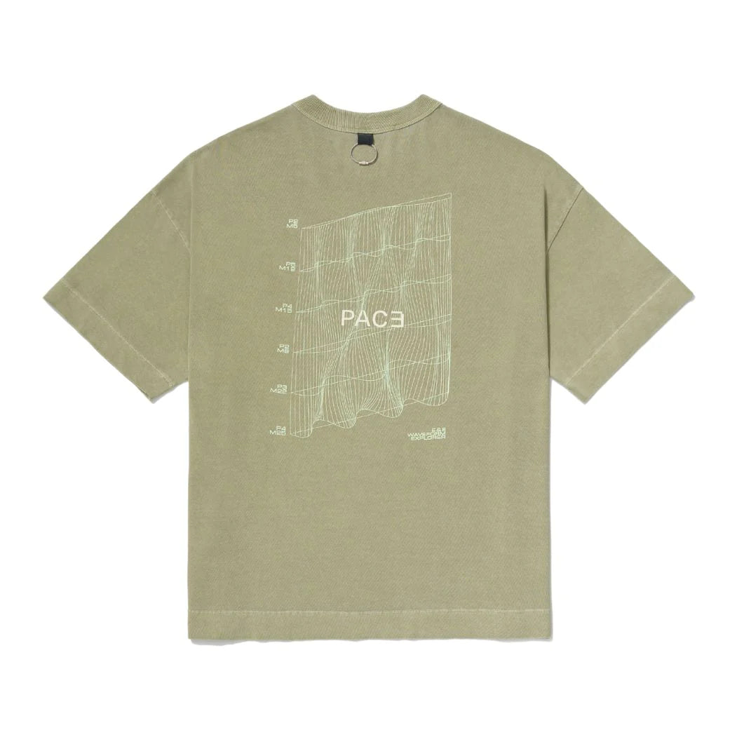 Camiseta Pace Wave Form Oversized "Stone Green"