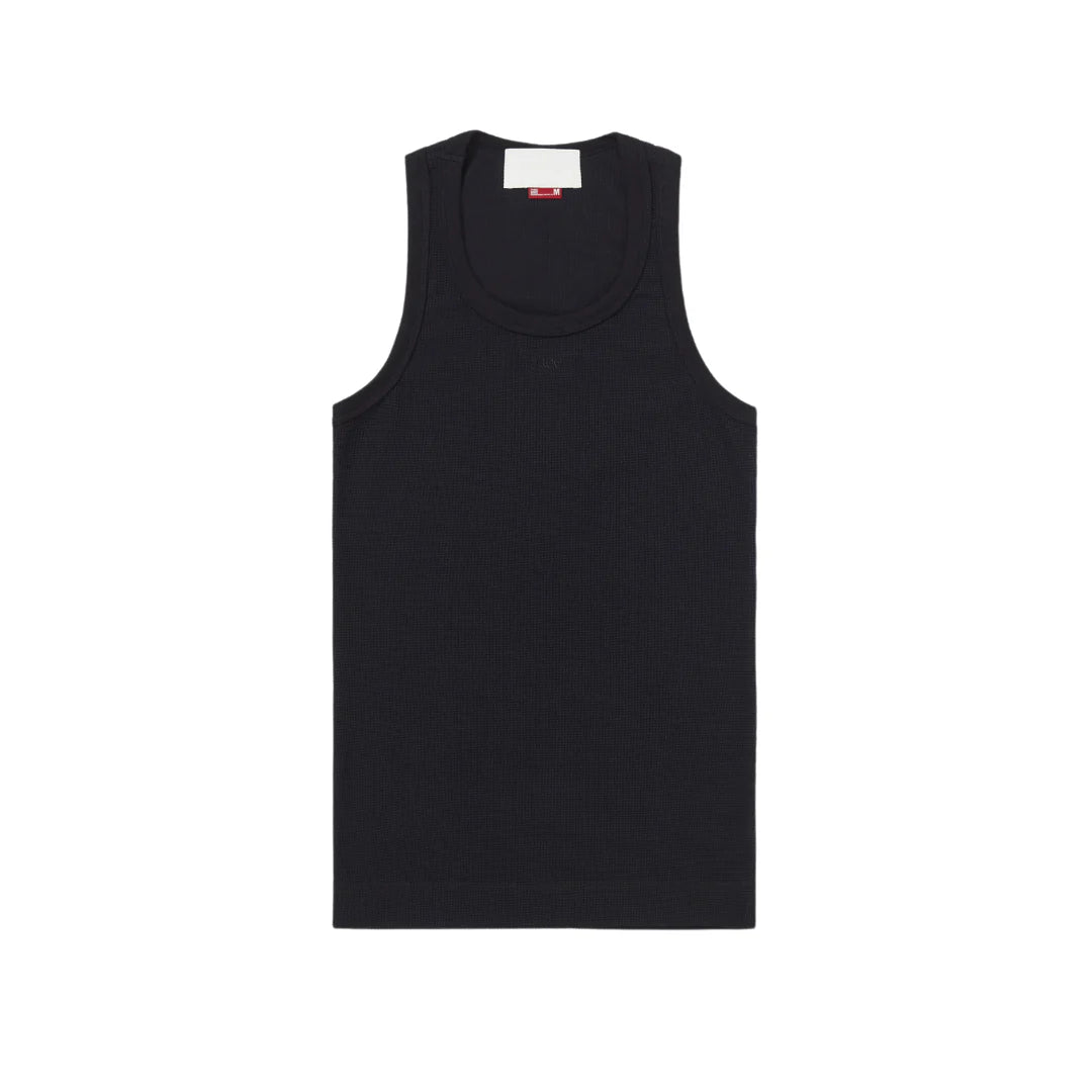 Regata Pace Tank Top Waffle Knit "Black"