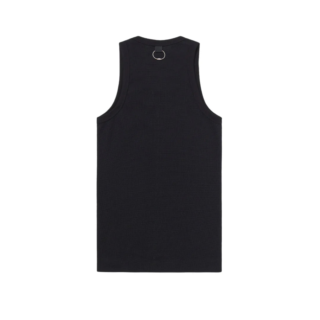 Regata Pace Tank Top Waffle Knit "Black"