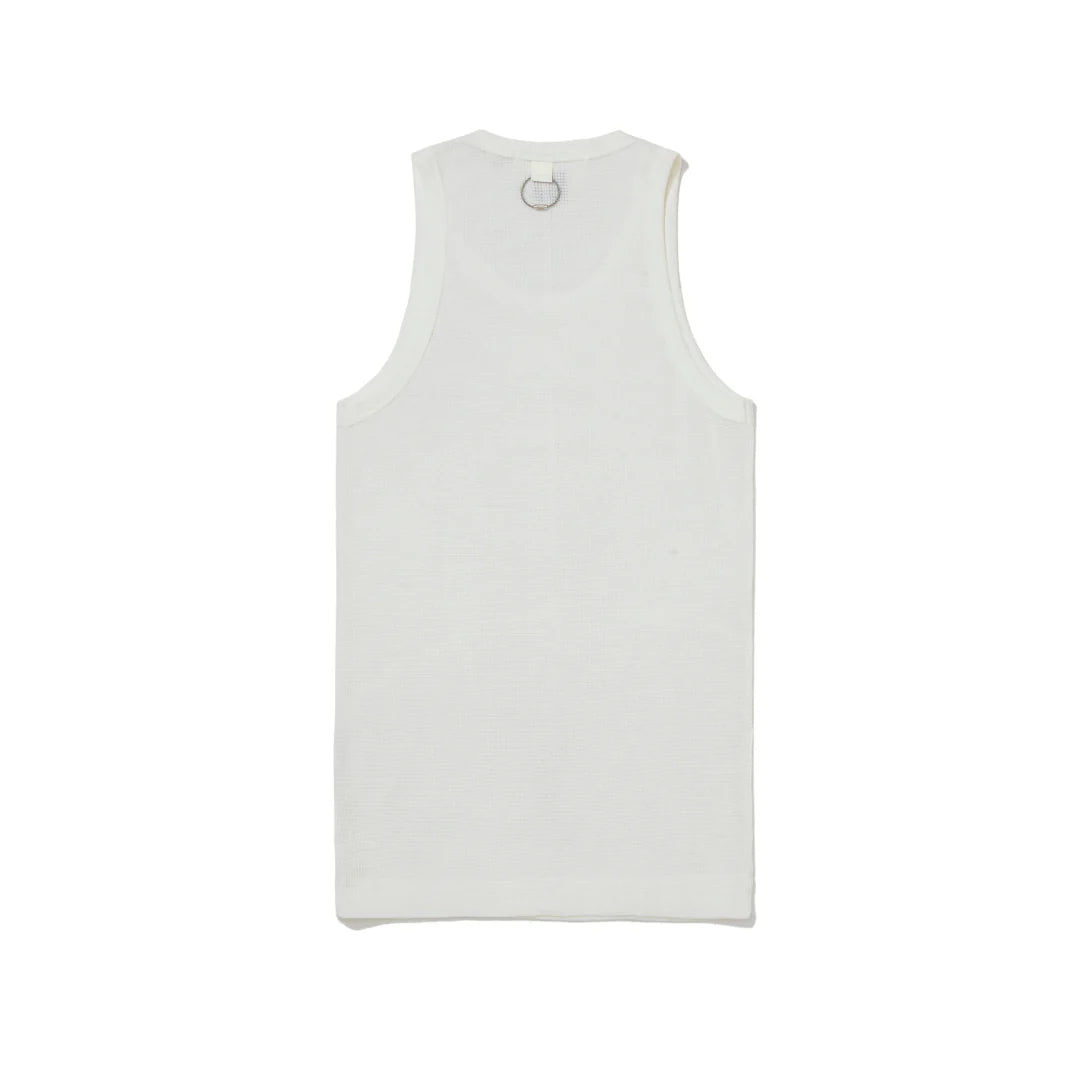 Regata Pace Tank Top Waffle Knit "Off White"