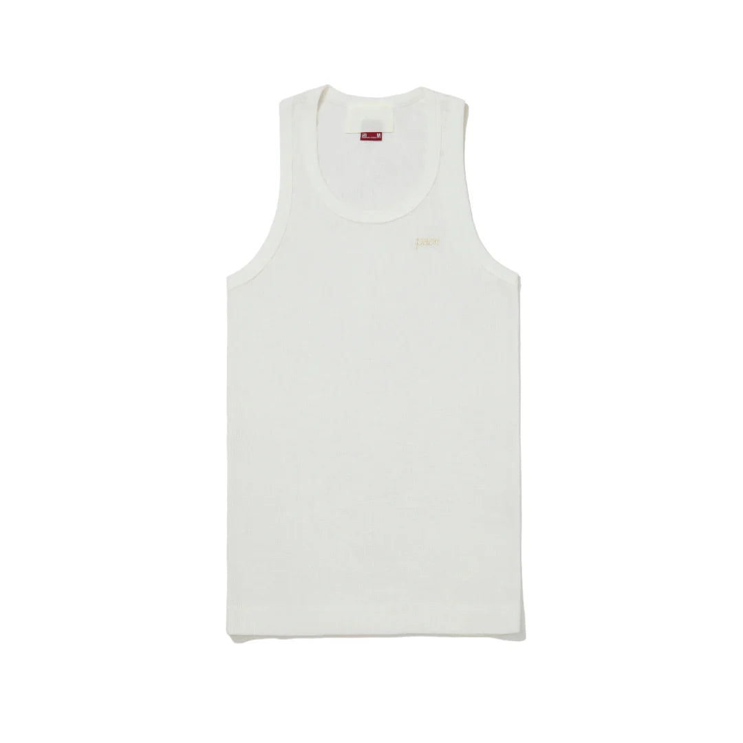 Regata Pace Tank Top Waffle Knit "Off White"