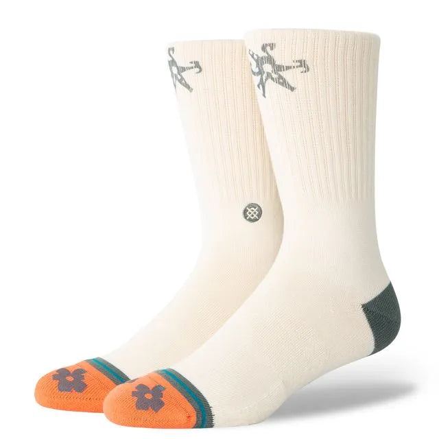 Meia Stance Frayed Branca - Único