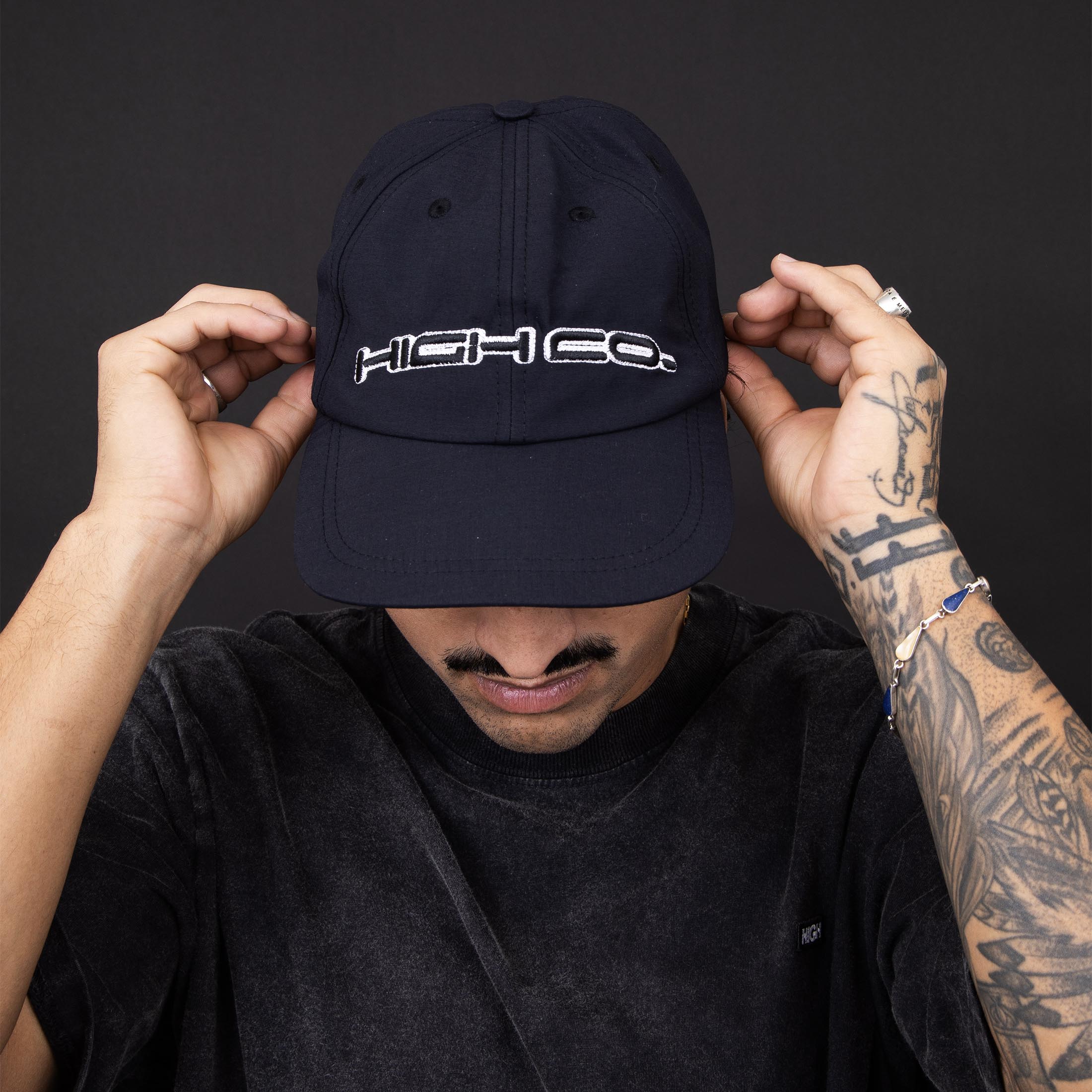 Boné High 6 Panel Motor "Black"