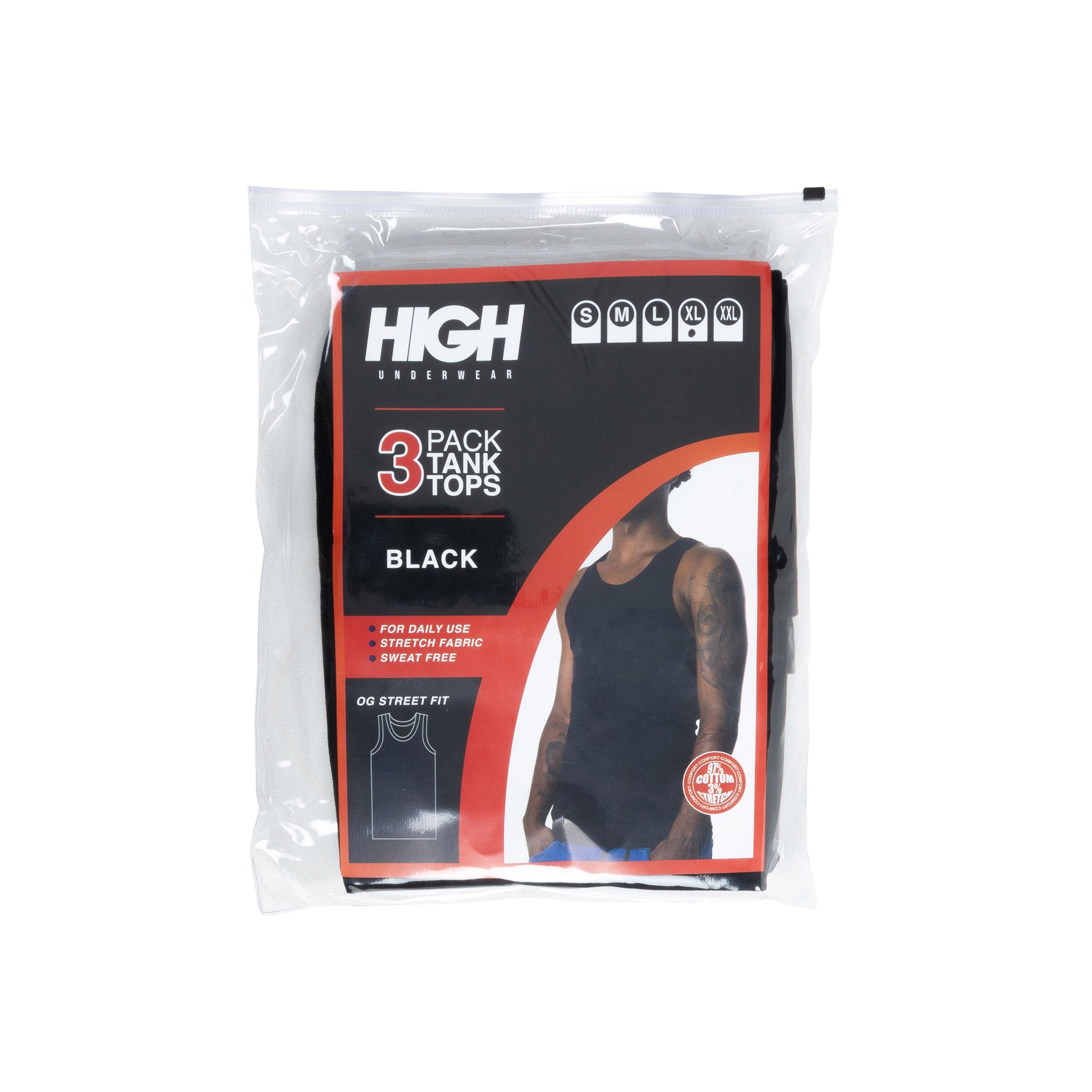 Tank Top High Pack "Black"