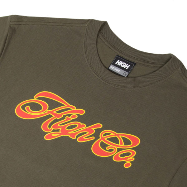 Camiseta High Script "Olive Green"