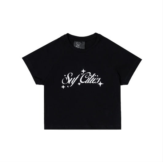 Baby Tee Suf Cuties "Black"