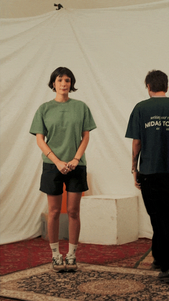 Camiseta Midas Touch Boxy "Olive"