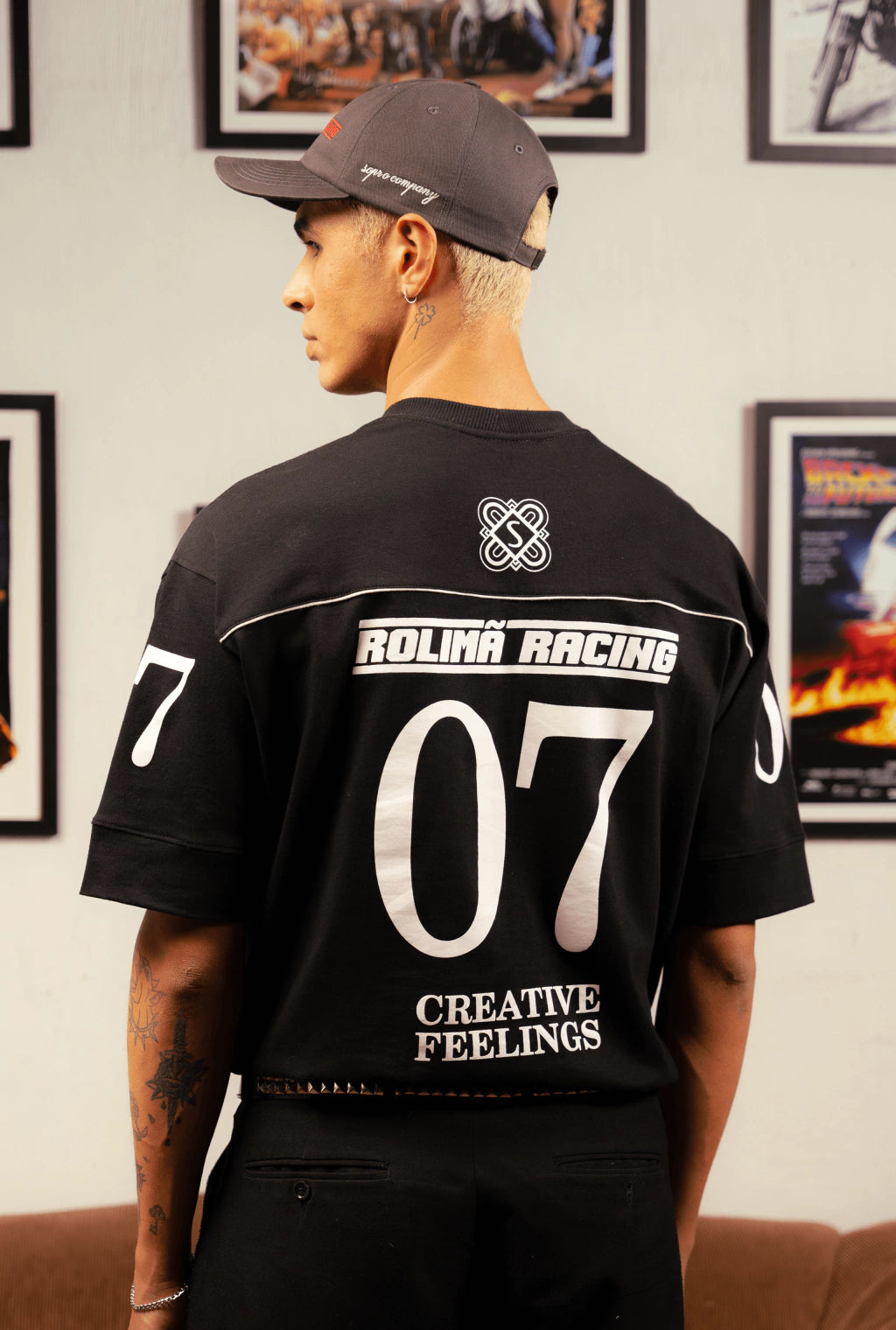 Camiseta Sopro "Rolimã Racing" Black