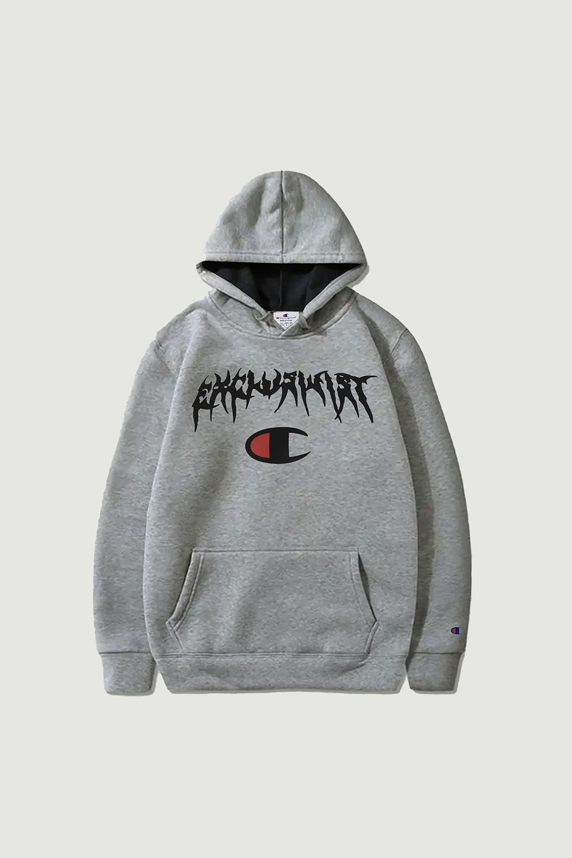 Moletom Exclusivist 1OF1 X Champion Graphic "Oxford Gray"