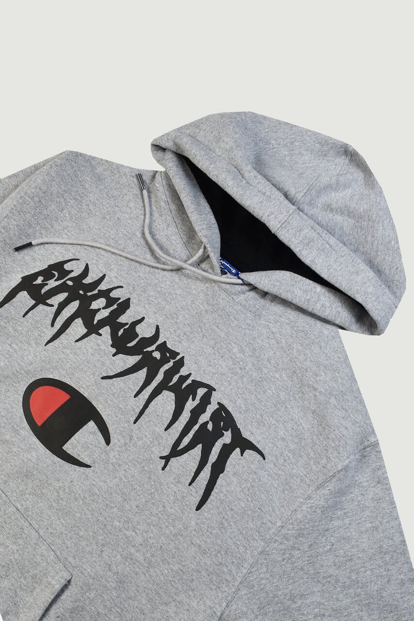 Moletom Exclusivist 1OF1 X Champion Graphic "Oxford Gray"