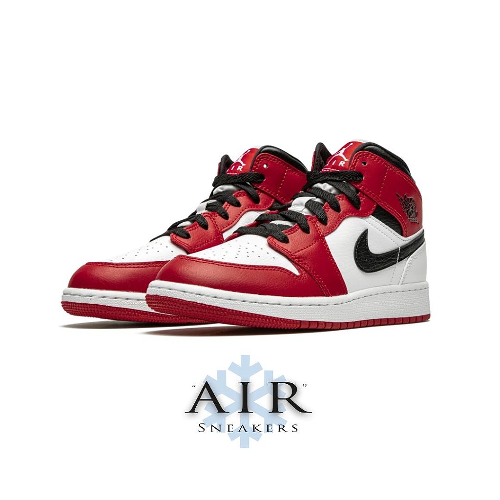 Air Jordan 1 Mid "Chicago White Heel"