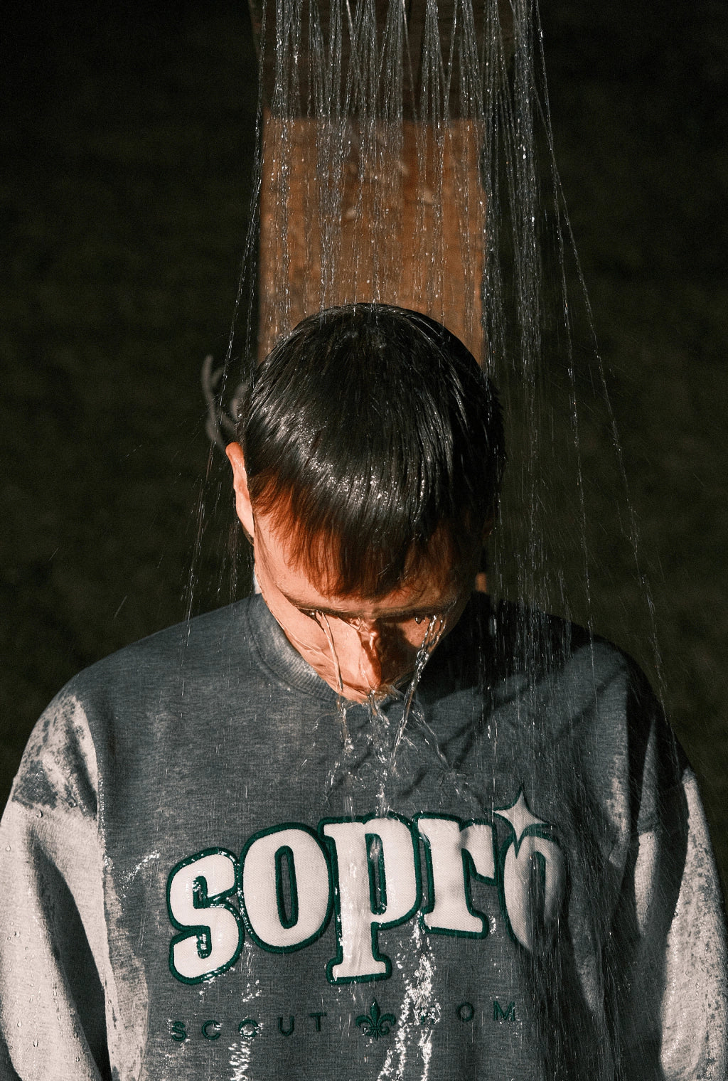 Crewneck Sopro Star Guide "Cement"