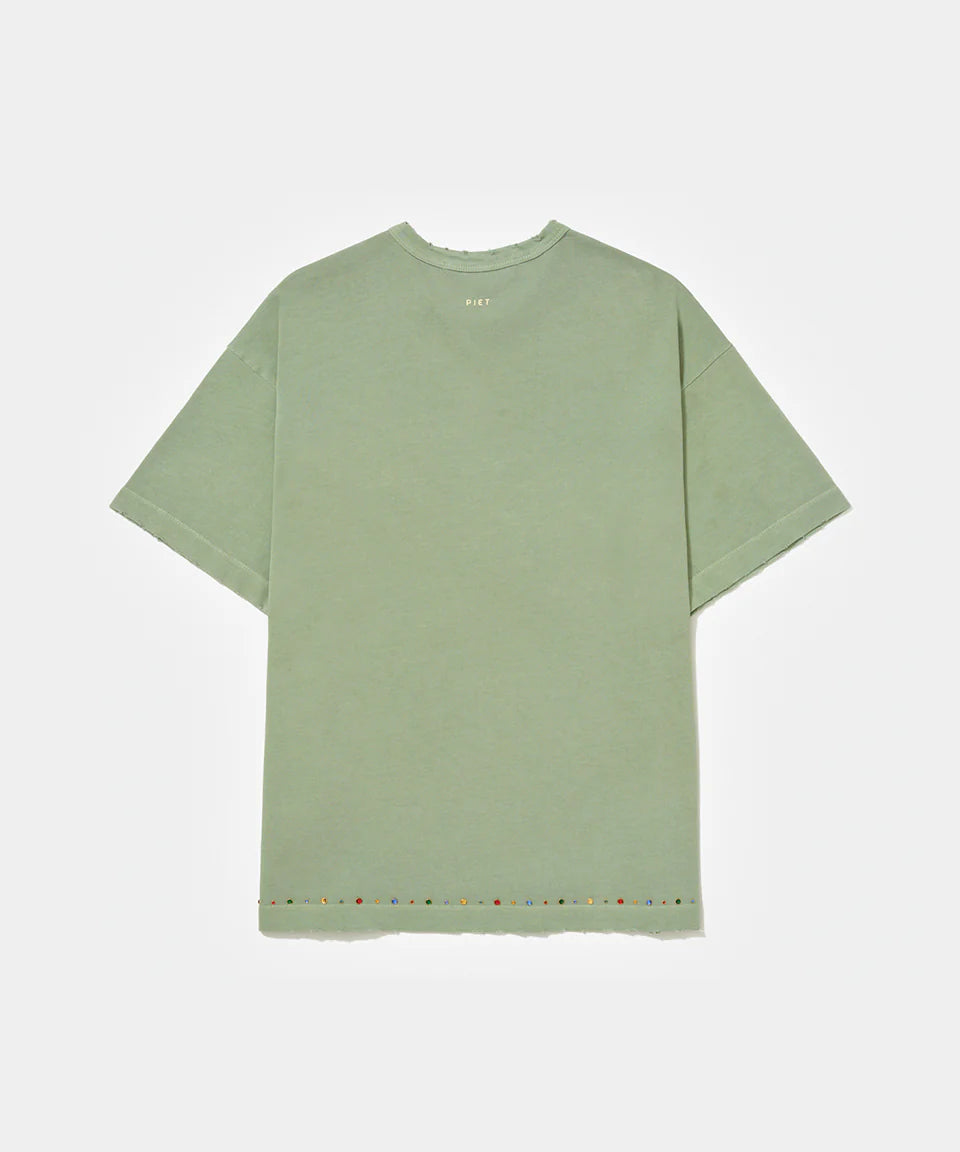Camiseta Piet Gems Distressed "Olive"