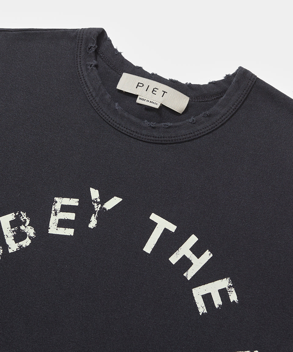 Camiseta Piet I Obey Fitted "Vintage black"