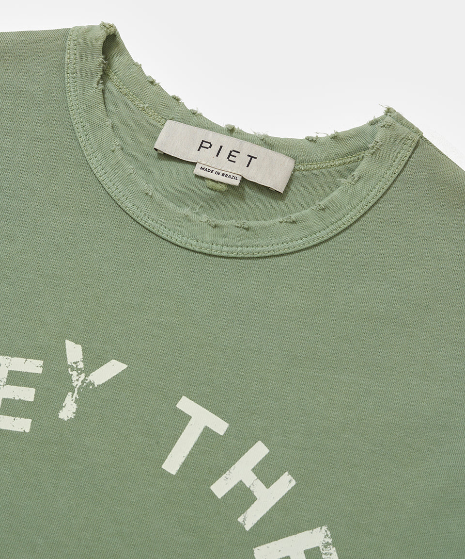 Camiseta Piet I Obey Fitted "Light olive"