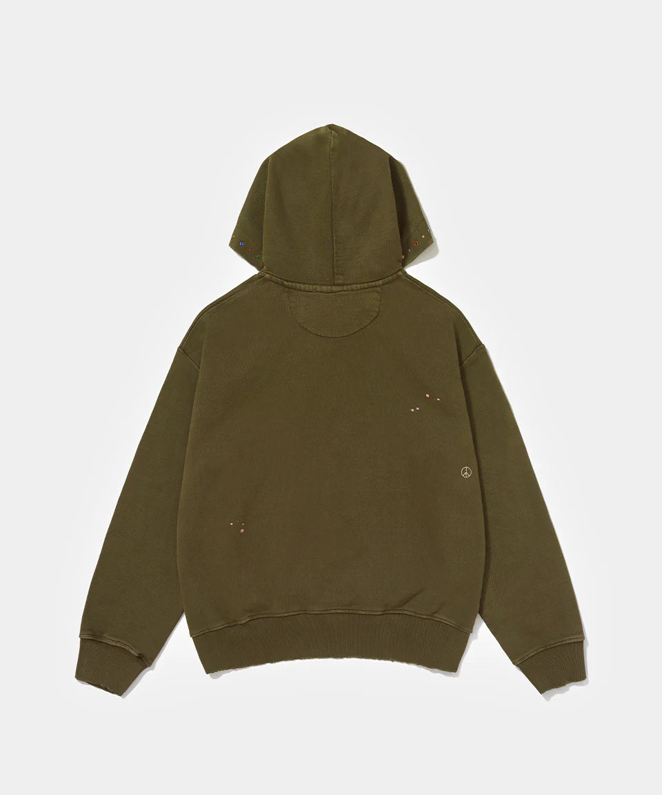Moletom Piet Gems Faded Hoodie 600GSM "Deep Green"