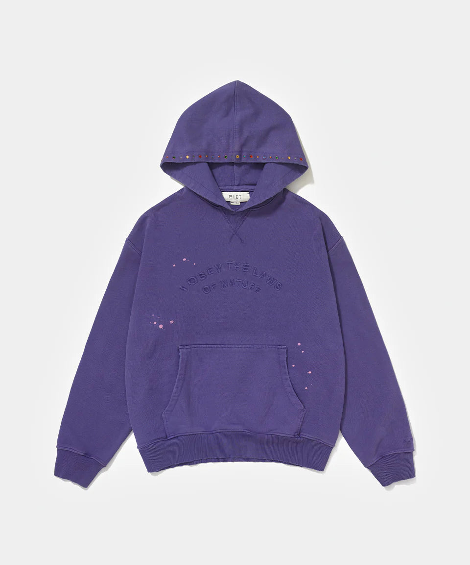 Moletom Piet Gems Faded Hoodie 600GSM "Purple"