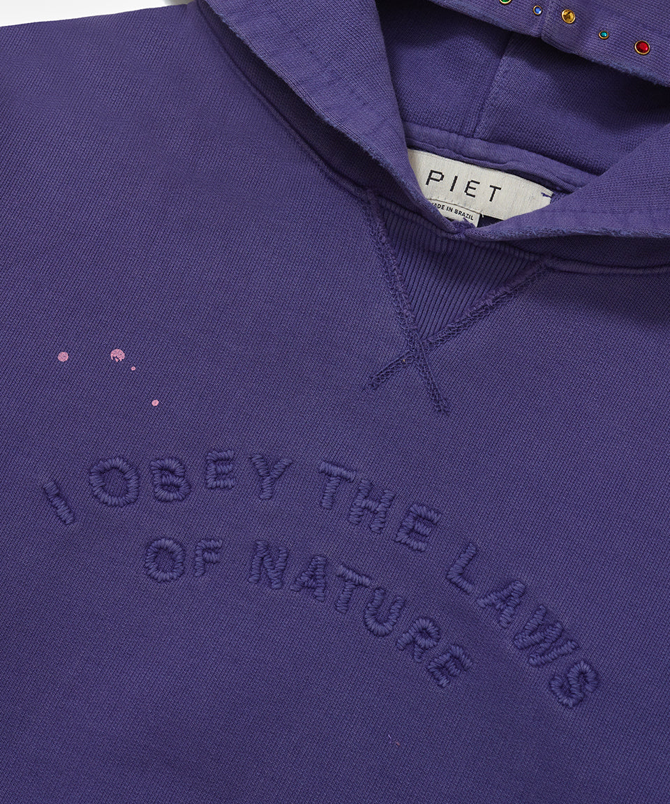 Moletom Piet Gems Faded Hoodie 600GSM "Purple"