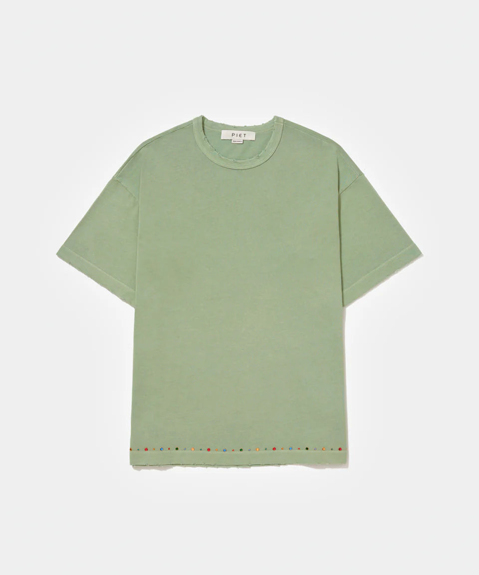 Camiseta Piet Gems Distressed "Olive"