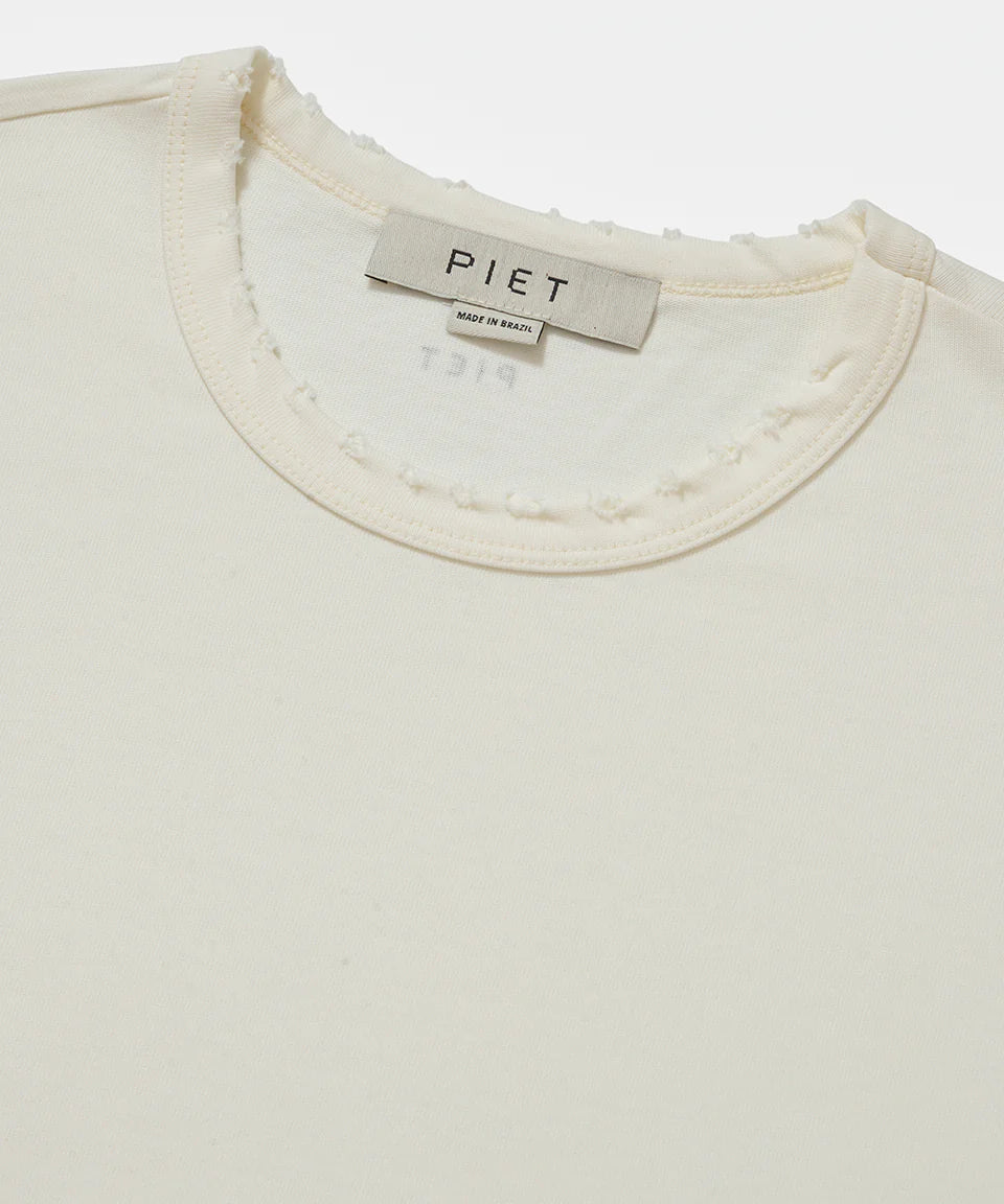 Camiseta Piet Gems Distressed "Bone White"
