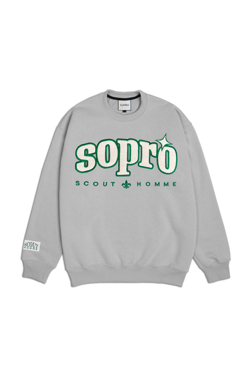 Crewneck Sopro Star Guide "Cement"